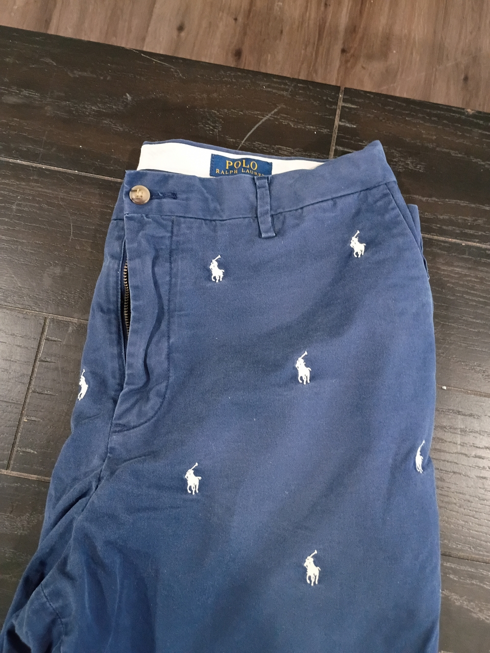 Polo by Ralph Lauren Navy Blue Cotton Shorts